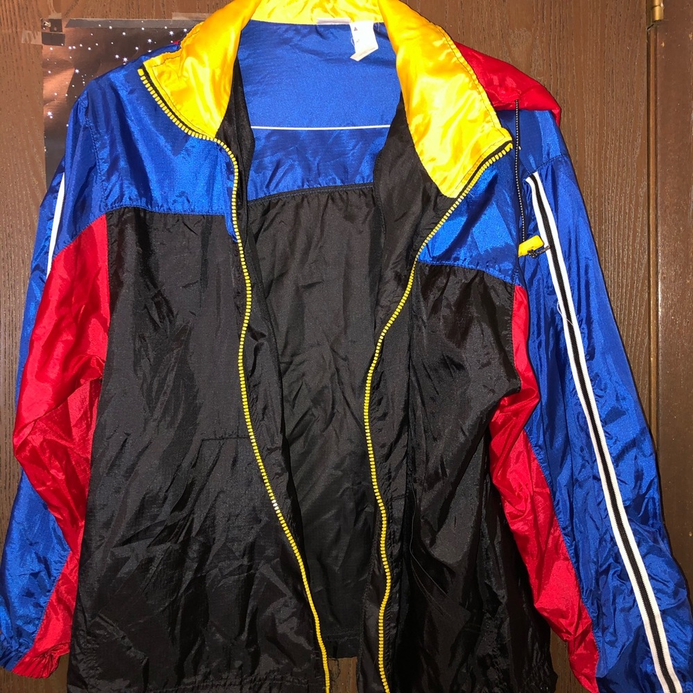 Retro wind breaker sweater